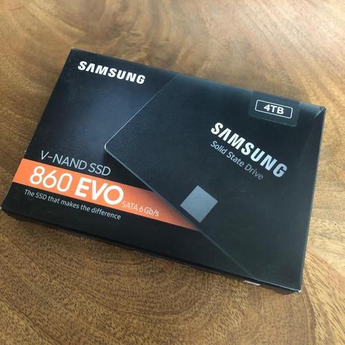 Samsung 860 EVO 4TB SSD – NIEUW in OVP & verzegeld, Computers en Software, Harde schijven, Nieuw, Laptop, Intern, SSD, SATA, Verzenden