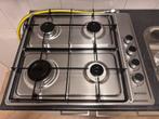Gasfornuis - 4 pits - incl gasslang, Minder dan 85 cm, Zo goed als nieuw, Gas, 4 kookzones