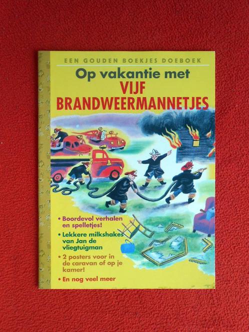 Gouden boekjes DoeBoek: Op vakantie met vijf brandweermannet, Boeken, Kinderboeken | Jeugd | onder 10 jaar, Zo goed als nieuw