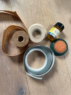 Knutsel-/kunstpakket: vernis, plakband, decoratief tape, Ophalen of Verzenden, Zo goed als nieuw, Meerdere media