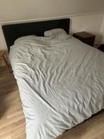 Groen fluwelen bed 160x200 + lattenbodems, Huis en Inrichting, Slaapkamer | Bedden, Ophalen, Gebruikt, Tweepersoons, 200 cm
