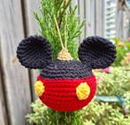 Nieuw- gehaakte kerstbal Mickey Mouse., Ophalen of Verzenden, Mickey Mouse, Nieuw