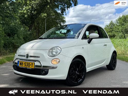 Fiat 500 1.2 Lounge Vol Leder Panoramadak Clima Lichtmetaal, Auto's, Fiat, Bedrijf, Te koop, ABS, Airbags, Airconditioning, Centrale vergrendeling