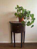 Bijzet tafel hoog hout mozaïek planten standaard, Ophalen, Minder dan 55 cm, Gebruikt, Mozaïek
