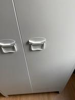 Witte metalen kledingkast / locker/ staal/ industrieel, Huis en Inrichting, Ophalen, Gebruikt, 50 tot 100 cm, Metaal
