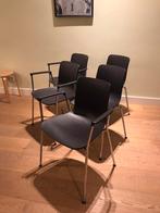 5 x eetkamer stoelen - Vitra RE HAL Tube, Huis en Inrichting, Stoelen, Vijf, Zes of meer stoelen, Metaal, Zo goed als nieuw, Zwart