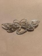 Vintage Dragonfly Broche met Strass, 4 tot 7 cm, Ophalen of Verzenden, Zo goed als nieuw, Zilver