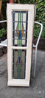 Jaren '30 glas in lood ramen, Doe-het-zelf en Verbouw, Glas en Ramen, Ophalen, Gebruikt, Minder dan 80 cm, Glas in lood