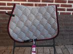 QHP Saddle Pad Check Grey GP Full, Ophalen of Verzenden, Nieuw, Dekje