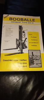 Bogballe hefmast folder oldtimer trekker traktor, Verzenden, Gelezen