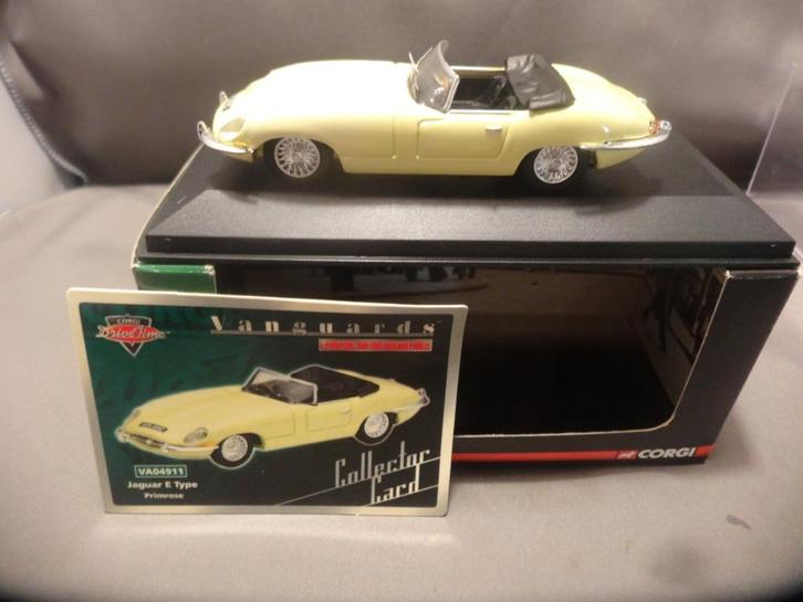 Vanguards Jaguar E-Type 1:43 primrose, Hobby en Vrije tijd, Modelauto's | 1:43, Nieuw, Auto, Vanguards, Ophalen of Verzenden
