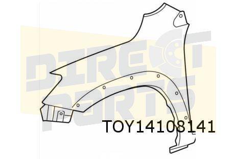 Toyota RAV4 voorscherm Links (bij verbreder) Origineel! 5381, Auto-onderdelen, Carrosserie en Plaatwerk, Spatbord, Toyota, Nieuw