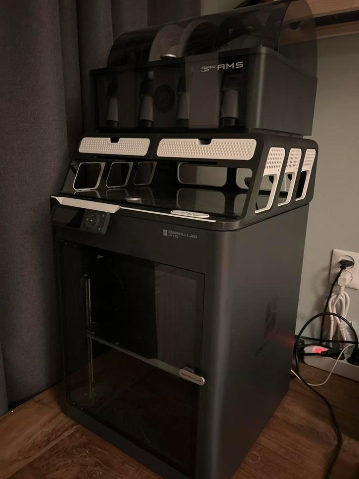 Bambu Lab P1S met AMS - Zo goed als nieuw!, Computers en Software, 3D Printers, Zo goed als nieuw, Ingebouwde Wi-Fi, Ophalen of Verzenden