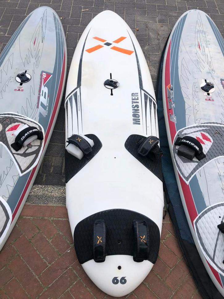 mXr Monster / exocet / Neil pryde v8 en diversen, Watersport en Boten, Windsurfen, Zo goed als nieuw, Zeil, 7 m² of meer, Ophalen