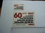 sticker oud NIJKERK 1982 Schiedam Amsterdam mokum elektro, Verzamelen, Verzenden, Zo goed als nieuw, Bedrijf of Vereniging