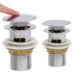 Afvoer pop-up met overloop 6,4x6,4x9,1 cm, Ophalen of Verzenden, Nieuw, Overige typen, Rvs