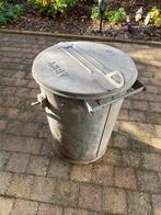 Ijzeren prullenbak vintage, Huis en Inrichting, Woonaccessoires | Prullenbakken, Ophalen of Verzenden, Gebruikt, Metaal, Minder dan 50 cm