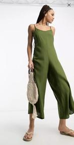 ASOS design culotte jumpsuit broekpak olijf groen maat S 36, Groen, Asos, Zo goed als nieuw, Maat 36 (S)