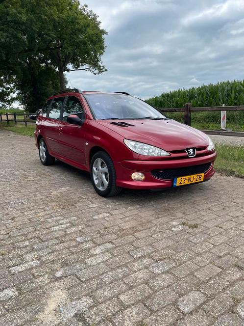 Peugeot 206 1.6 16V SW 2003 Rood XS Line, Auto's, Peugeot, Bedrijf, ABS, Airbags, Airconditioning, Boordcomputer, Centrale vergrendeling