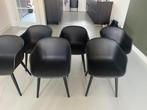 ZGAN | 6 Eetkamerstoelen | Muuto Fiber Chair | Zwart, Huis en Inrichting, Stoelen, Zwart, Scandinavisch, Zo goed als nieuw, Vijf, Zes of meer stoelen