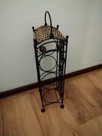 Metalen wijnrek voor 3 flessen, Huis en Inrichting, Woonaccessoires | Wijnrekken, Gebruikt, 50 tot 75 cm, Ophalen of Verzenden