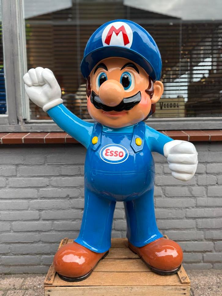 Vintage groot Esso Mario Reclame Beeld, Verzamelen, Merken en Reclamevoorwerpen, Gebruikt, Overige typen, Ophalen of Verzenden