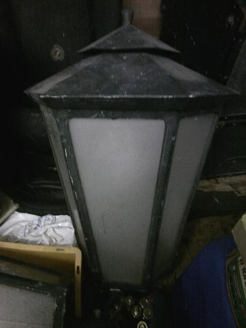 2 Grote Tuin Lantaarn Lamp Lantaarnpaal H=70cm Br-50/33cm beschikbaar voor biedingen