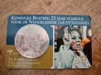 coincard zilver 10 euro Beatrix 25 jr symbool NL munteenheid, Postzegels en Munten, Munten | Nederland, Zilver, Euro's, Ophalen of Verzenden
