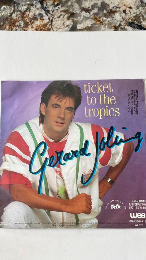 Hitnr.! GERARD JOLING:”Ticket To the Tropics”,Communication, Cd's en Dvd's, Vinyl | Pop, Gebruikt, 1980 tot 2000, Overige formaten