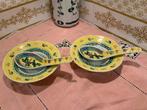 2 Sets Mun Shou Chinees Porselein Schotels & Lepels, Antiek en Kunst, Ophalen of Verzenden