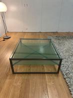 Design Salontafel | Moderne Stijl | Hard Glas & Metaal, Zo goed als nieuw, Metaal, Minder dan 50 cm, Rechthoekig