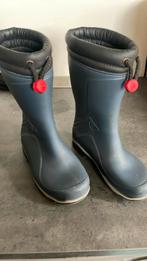 Dunlop gevoerde regenlaarzen maat 33 blauw, Laarzen, Gebruikt, Ophalen of Verzenden, Kinderen