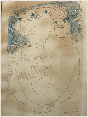 litho Picasso planche " Maternité" gesigneerd 1963 beschikbaar voor biedingen