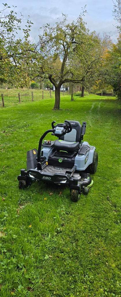 EGO Zitmaaier - Zo Goed Als Nieuw, Tuin en Terras, Zitmaaiers, Zo goed als nieuw, 90 tot 120 cm, Elektrische starter, Mulchfunctie