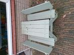 Kinder picknick tafel onze kinderen zijn helaas te groot., Tuin en Terras, Picknicktafels, Gebruikt, Rechthoekig, Hout, Ophalen