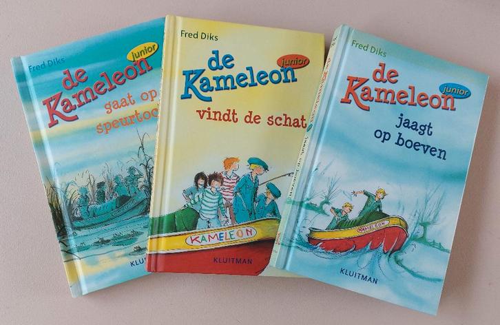 De Kameleon Junior boeken - door Fred Diks - zgan - set à 3, Boeken, Kinderboeken | Jeugd | onder 10 jaar, Zo goed als nieuw, Fictie algemeen