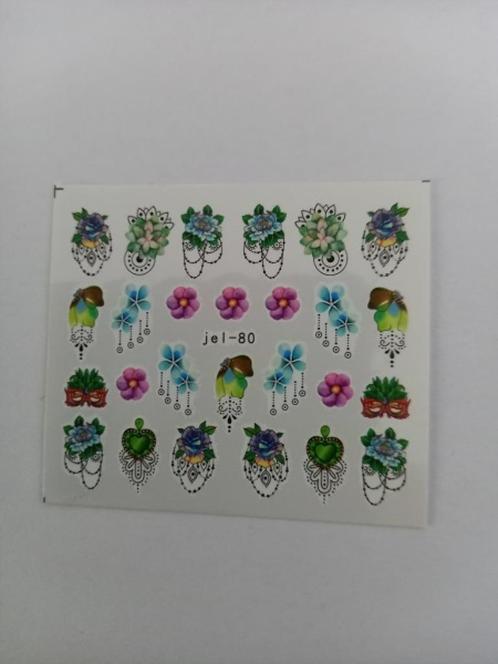 Velletje nagel water decals stickers jel-80 bloemen roze, Sieraden, Tassen en Uiterlijk, Uiterlijk | Cosmetica en Make-up, Nieuw
