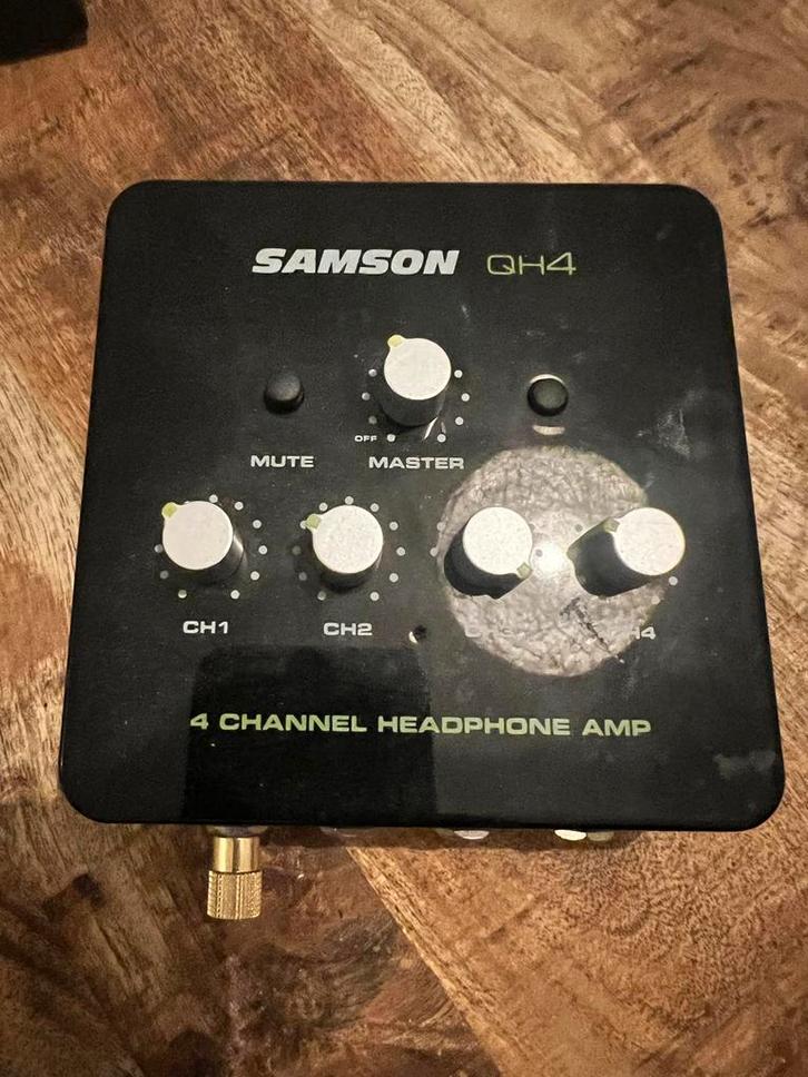 Samson QH4 Hoofdtelefoonversterker - 4 Kanaals, Muziek en Instrumenten, Versterkers | Keyboard, Monitor en PA, Gebruikt, Overige typen