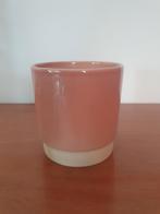 Leuke roze bloempot, Rond, Ophalen of Verzenden, Zo goed als nieuw, Minder dan 25 cm