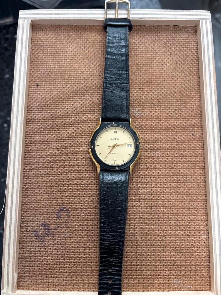 ZentRa Quartz Swiss Made Horloge, Sieraden, Tassen en Uiterlijk, Horloges | Dames, Gebruikt, Polshorloge, Overige merken, Overige materialen