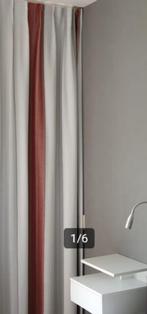 Prachtige verduisterende gordijnen (eventueel met rail), Rood, 200 cm of meer, Ophalen of Verzenden, Zo goed als nieuw