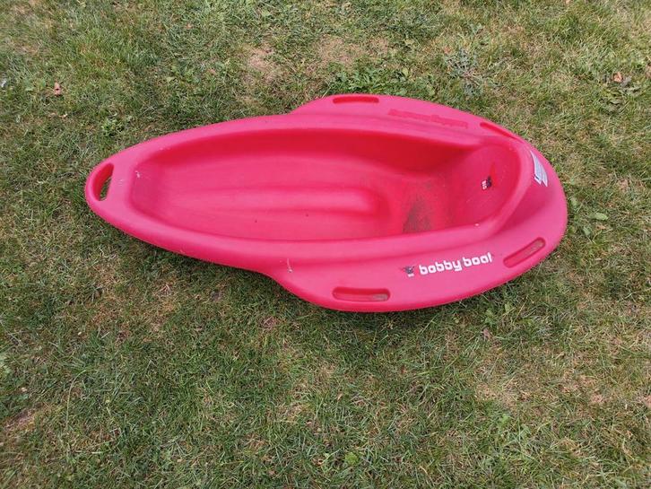 Big Bobby Boat - Rode Speelboot, Kinderen en Baby's, Speelgoed | Buiten | Sleeën, Gebruikt, Kunststof, Rugleuning, Ophalen