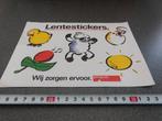 sticker PTT Post Lentestickers  Wij zorgen ervoor. *, Verzamelen, Stickers, Ophalen, Zo goed als nieuw