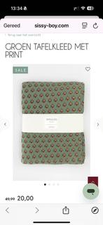 GEZOCHT SissyBoy tafelkleed groen met print, Ophalen of Verzenden, Zo goed als nieuw, Rechthoek