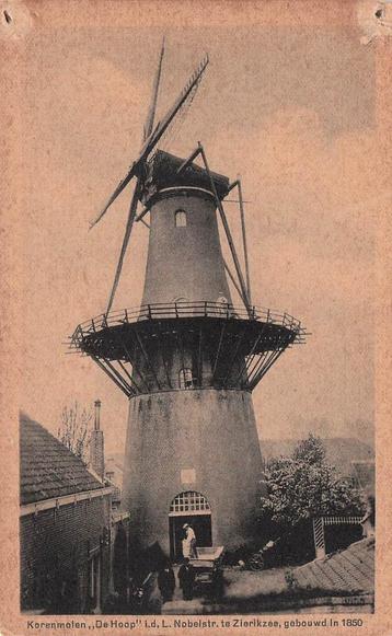 AZ278 Zierikzee Molen de Hoop Nobelstraat Zeeland jaren 20 beschikbaar voor biedingen