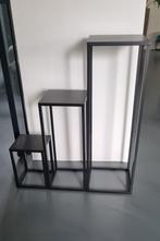 Plantentafels zwart, Huis en Inrichting, Woonaccessoires | Zuilen en Pilaren, Ophalen, Zo goed als nieuw