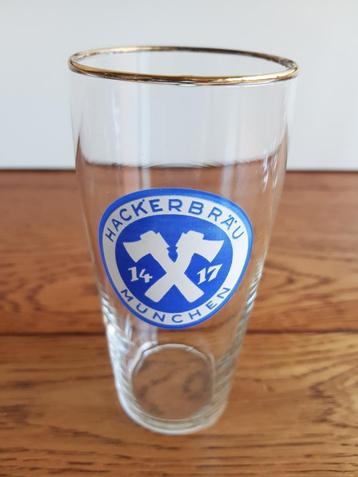 Speciaal bierglas Hackerbräu München 1417 beschikbaar voor biedingen