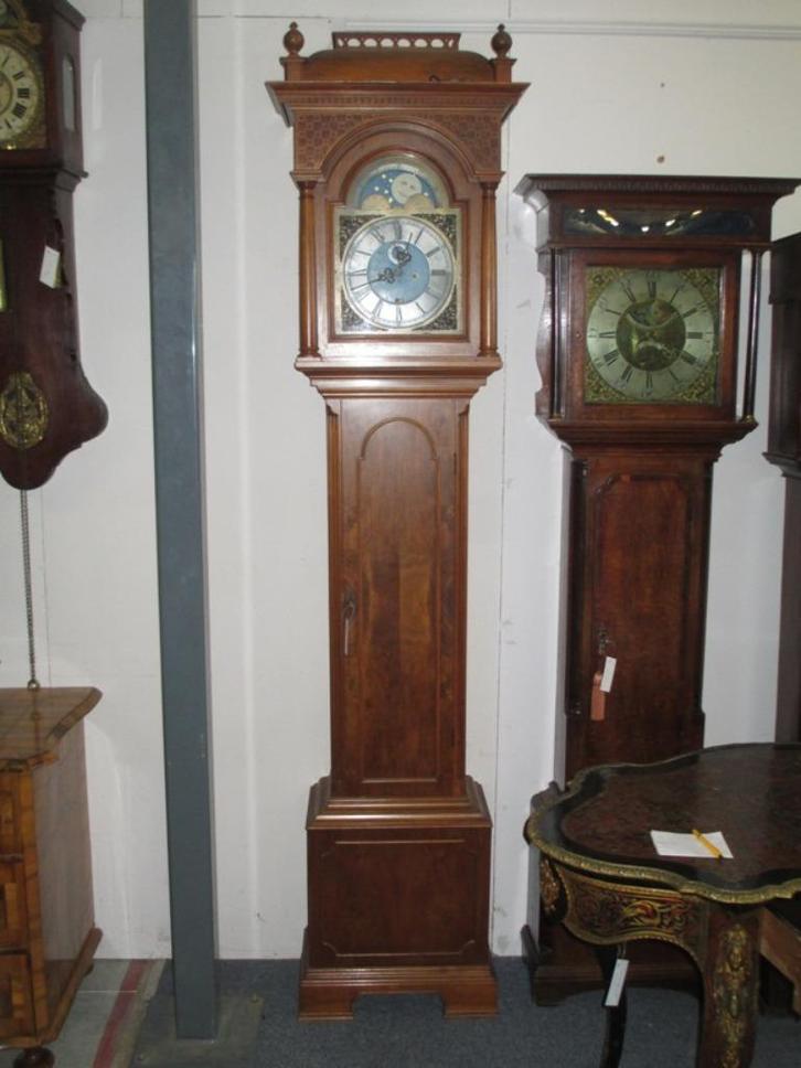Oer 03808 mahoniehouten staande klok, Antiek en Kunst, Antiek | Klokken, Ophalen
