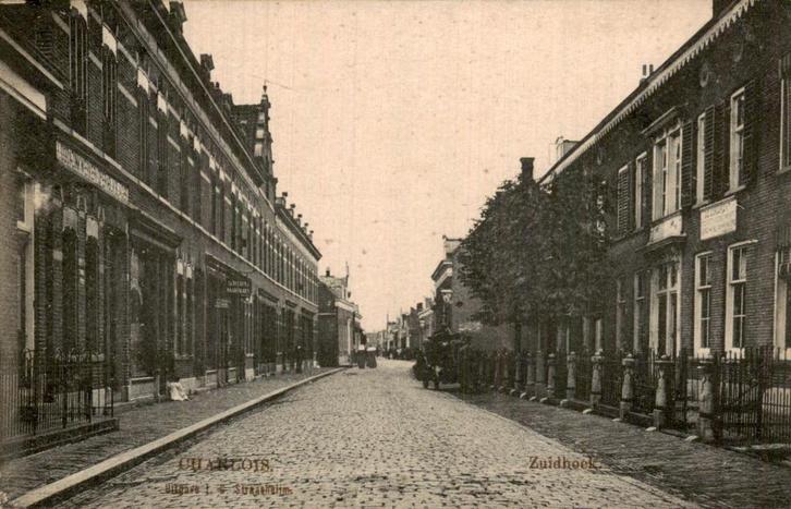 Charlois - Zuidhoek, Verzamelen, Ansichtkaarten | Nederland, Gelopen, Zuid-Holland, Voor 1920, Ophalen of Verzenden