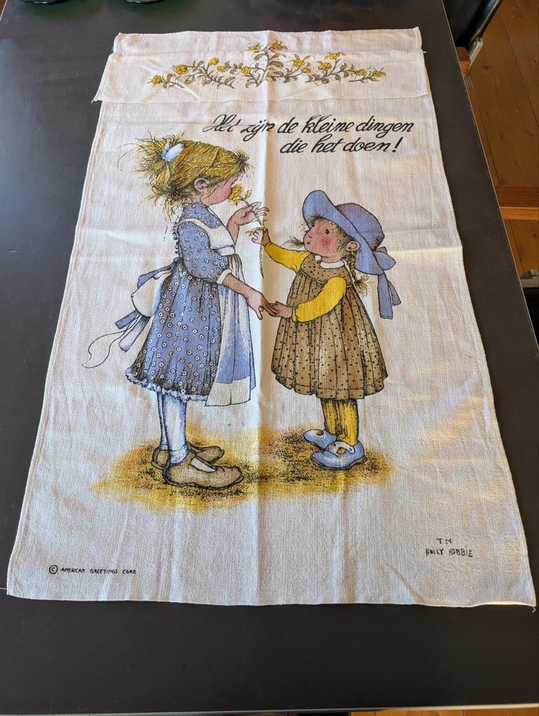Holly Hobbie doek vintage, Ophalen of Verzenden, Borduurpakket